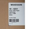 McKesson Table Paper White Crepe 21'' W x 100' L  12 Rolls