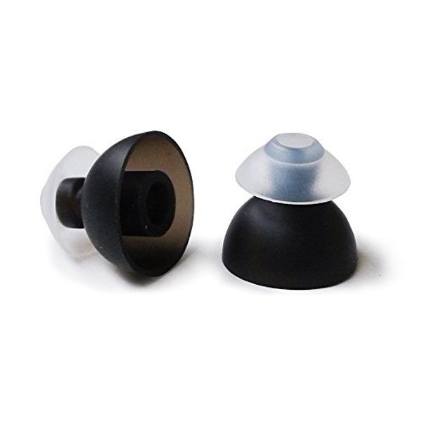 SpinFit CP240 Eartips Eartips Earbud Silicone Twin Blade Ear Tips with Nozzles 1 Pair (M)