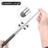 sourcing map 3pcs Telescopic Teachers Pointer Teaching Pointer Stick 39 Inch Retractable Extendable Pointer for Classroom Whiteboard Office Presentation Pointers, Black