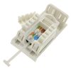 kenable CAT5e Low Profile RJ45 Module Keystone with Name Plate in White