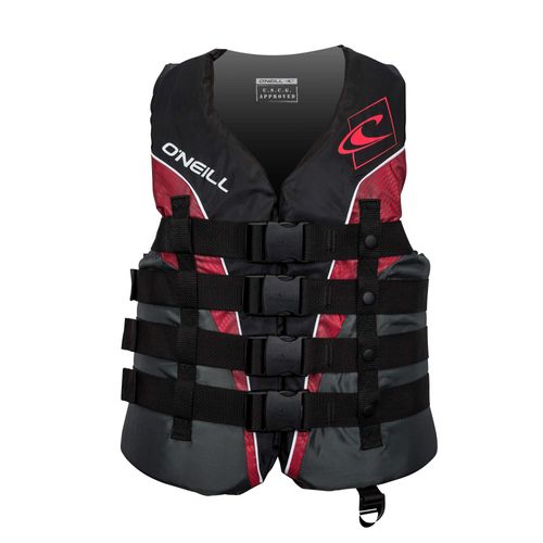 O'Neill Men's Superlite USCG Life Vest,Black/Graphite/Red:White,S