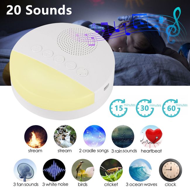 White Noise Nature Sound Machine Sleep Aid Sounds Sleeping Machine Therapy Relax