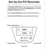 VitaCarry advanced pill case 4 Compartment 4 Alarm Vibrating Timer  (2PACK)