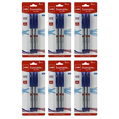 Cello Superglide Pen blue Pack of (6)