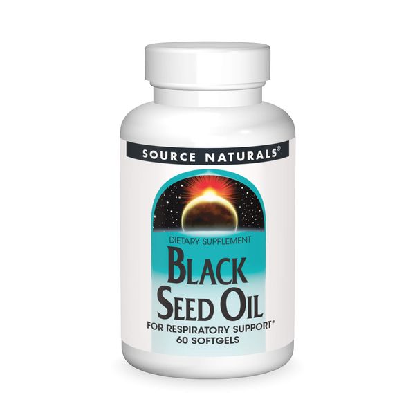 Source Naturals Black Seed Oil for Respritory Support* - 60 Softgels