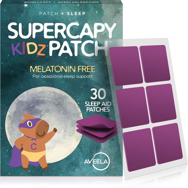 AVEELA Melatonin Free Sleep Patches for Kids | Natural Sleeping Aid | Calm and Relax Patch to Sleep Better | Toxin-Free Sleeping Device to Support Quality Sleep and Reduce Fatigue | Baby Sleep Aid