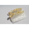 Citrine Stone Hair Combs (Quantity of 2)
