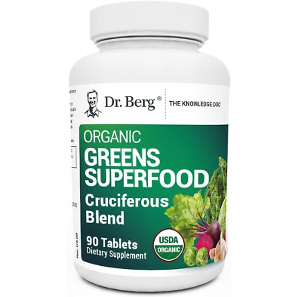 Dr. Berg'S Greens Superfood Cruciferous Vegetable Tablets - Vegetable Supplement