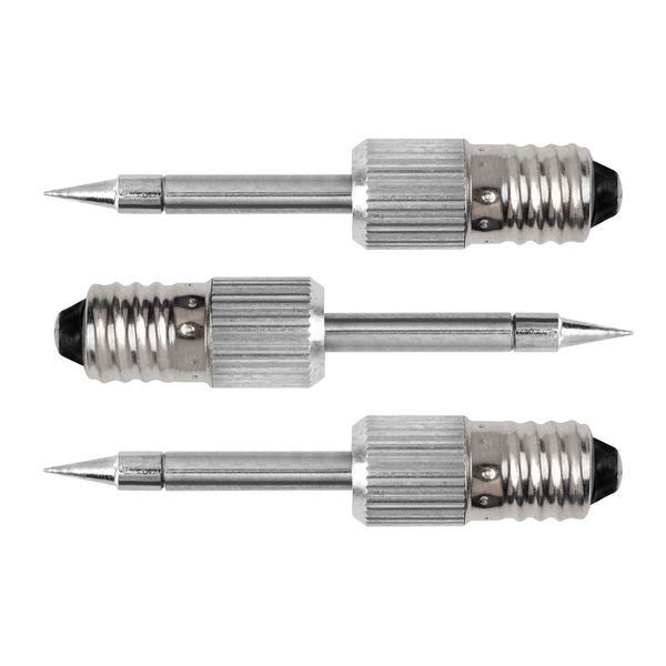 3-Piece Precision Soldering Iron Tips Set – Compatible with E10 Mounting Bracket | Replacement Tips for Battery-Powered Soldering Irons