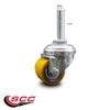 Low Profile Polyurethane 35mm Wheel 8mm Threaded Stem Caster Service Caster