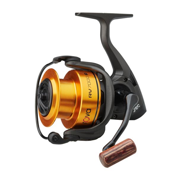 JRC RV 7000M Limited Edition Carp Fishing Reel, Special Colour Theme, Balanced Rotor and Lightweight Aluminium Spool, The Ideal Carp Reel for Stalking or Float Fishing, Unisex, Black Gold, 7000