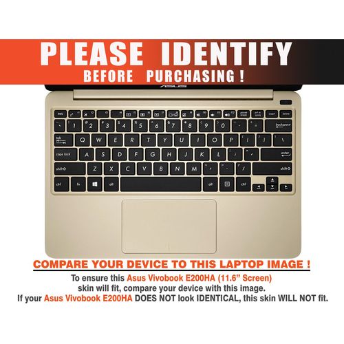 Decalrus - Protective Decal for Asus VivoBook E200HA (11.6" Screen) Laptop White Carbon Fiber Skin Skins Decal for case Cover wrap CFvivobookE200haWhite