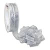 Präsent - Astoria Pull Bow Ribbon Silver 25 mm width, 20 m length
