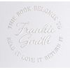Library Book Embosser Seal Stamp Personalized Customized 1 x 5/8" (Open Book)