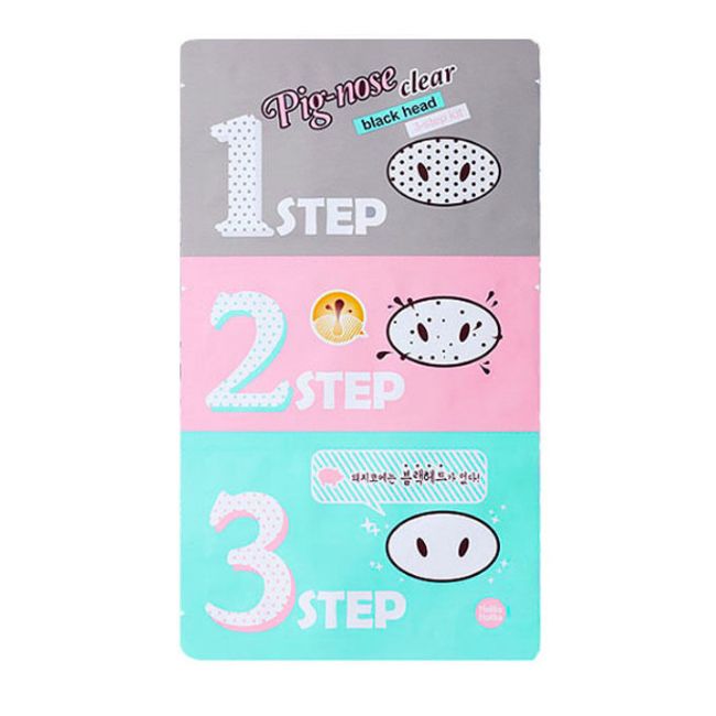 HOLIKA HOLIKA Pig-nose Clear Black Head 3 Step Kit 1pc + 1 sample US Seller