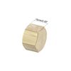 uxcell Brass Cap G1/4 Female Pipe Fitting Hex Compression Stop Valve Connector 5pcs