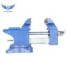 4.5" Heavy Bench Vise with Anvil Swivel Locking Base Table top Clamp Workbench