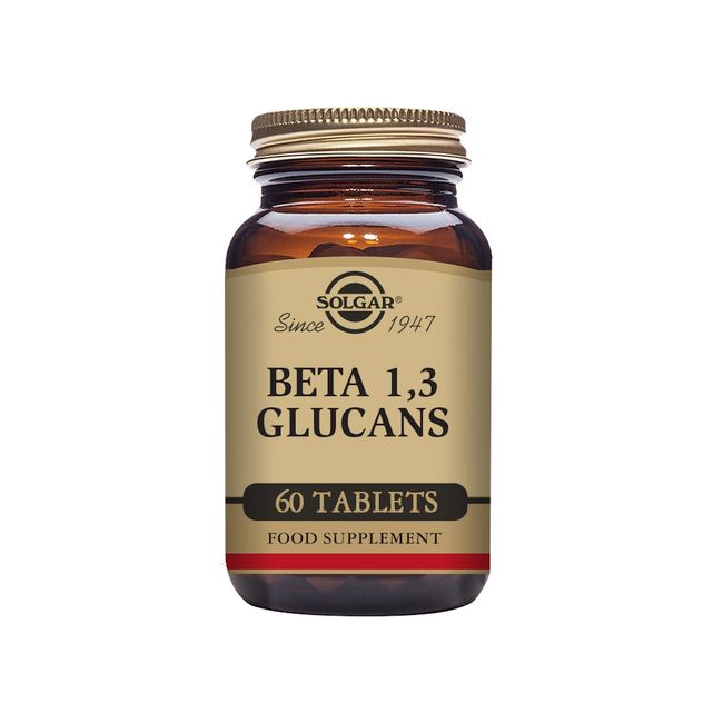 Solgar Beta Glucans, 60 Tablets - Immune Support - Non-GMO, Vegan, Gluten Free, Dairy Free - 60 Servings