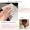 Aollaa Hair Elastics, Spring Rubber, Sparkling Like Pearl, Perfect for Summer, Cute, Popular, 3 Sizes, No Marks, Spiral Hair Ties, Stylish Hair Accessories, Hair Tie, Hair Tie, Hair Arrangement, Hair Ring, Coil, Adults, 6 Pieces