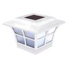 Classy Caps SL079W PVC Prestige Solar Post Cap, 4" x 4", White