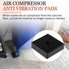 Anti Vibration Pads suitable for Air Compressor or Equipment, Solid Rubber Shock Pad Isolation Pads 4"X4"X1" 3-Pack