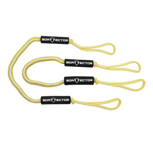 Extreme Max 3006.2741 BoatTector Bungee Dock Line Value 2-Pack - 5', Yellow/White