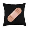 Adhesive Bandage Throw Pillow