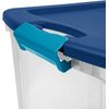18 Gal Latch and Carry, Stackable Storage Bin with Latching Lid, Plastic Contain