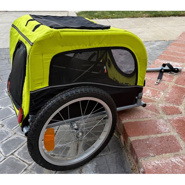 Booyah Small Dog Pet Bike Bicycle Trailer Pet Trailer Green