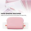 Binding Machine for Home,Comb Binding Machine, Mini Binding Machine, Manual Binding Machines Multipurpose 6 Holes Cinch Book Binding Machine for Home Office(pink)
