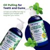 Dale Audrey Ayurvedic Nano Hydroxyapatite Oil Pulling for Teeth and Gums | Refreshing Mint Flavored Organic Oral Rinse Mouthwash| Essential Oils for Teeth Whitening & Fresh Breath| (8 oz)