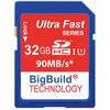 32GB 90MB/s SD SDHC Memory Card for Nikon Coolpix L120 Camera