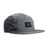 Tillak Wallowa Camp Hat, Lightweight Nylon 5 Panel Cap with Snap Closure (Basalt Grey)