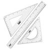Mr. Pen Triangle Ruler, Protractor, Math Set - 3 Pack, Square Ruler, Protractor for School Geometry