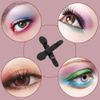 DFsucces Eyeshadow Brush, Sponge Tip, Disposable, Double Eyeshadow Brush, Portable, Convenient, Makeup, Business Trip, Travel, Portable, Commercial Use, 50 Pieces