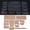 13pcs Wallet Pattern Stencil Clear Acrylic Leather Craft Template for Short Purse DIY Making Tool