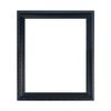 FRAMES BY POST Shabby Chic Quality Framed Mirror, Large Black, 36 x 24 Inch 3mm Plain Mirror