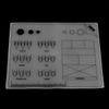 VOANZO Silicone Nail Training Mat Acrylic Application Trainer Sheet Reusable & Laminated for Professional Practice