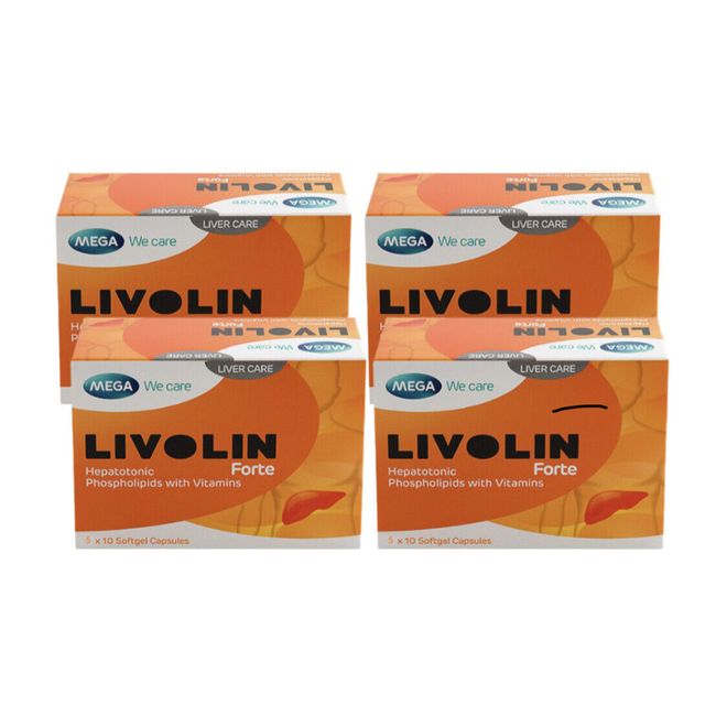 Livolin Forte Liver Cleanse Detox Vitamin Supplement (2 Boxes X 50 Tablets)