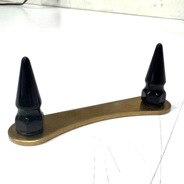 black spike BRASS Harley SPRINGER BRIDGE top plate spring brace FLSTS FXSTS