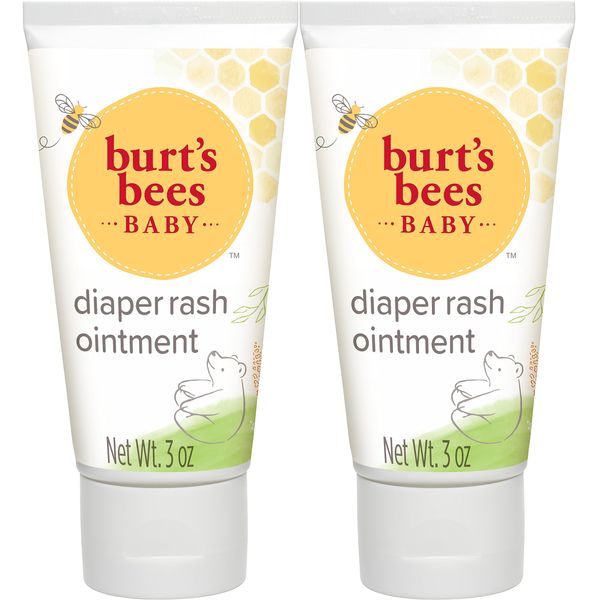 Burt's Bees Baby Diaper Rash Ointment, Maximum Strength, 40% Zinc Oxide, 100% Natural Origin, Pediatrician Tested, Net Weight 3 Ounces , Pack of 2