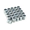 QWORK Universal Threaded Connector Set for 0.75" Diameter Posts - Pack of 25, Precision Designed Post Connectors with 0.67" Diameter x 0.88" Height Dimensions