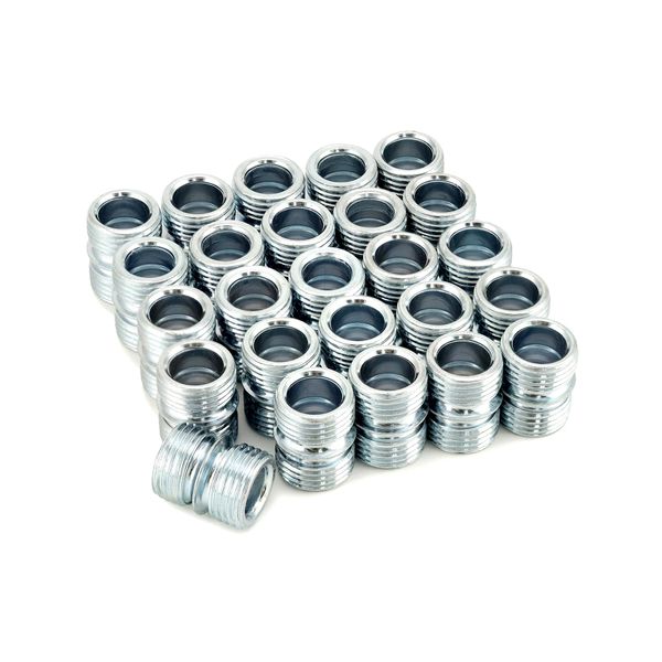 QWORK Universal Threaded Connector Set for 0.75" Diameter Posts - Pack of 25, Precision Designed Post Connectors with 0.67" Diameter x 0.88" Height Dimensions