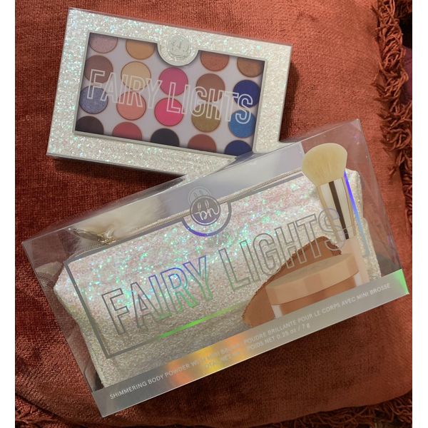 BH Cosmetics Fairy Lights Shadow Palette & Shimmering Body, Mini Brush & Bag New