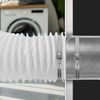 100mm/10cm Pipe Connector Flange Plastic Straight Pipe Flange for Heating Cooling Ventilation System