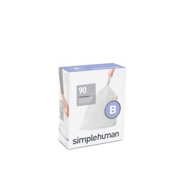 simplehuman コードB パーフェクトフィット ゴミ袋 6L / 90袋 CW0251 [並行輸入品]