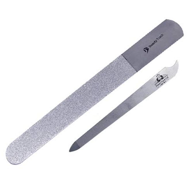 Pack of 2 Diamond Deb foot skin & nail file professional quality 20 cm long