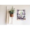 11x14 Lavender Bath Canvas Print Wall Art