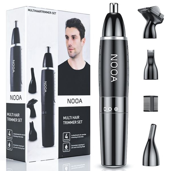 Electric Shaver Men's Mini Portable Rechargeable Beard Trimmer Wet Dry Nose Hair Trimmer Nose and Ear