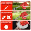Cordless String Trimmer, Edger WeedWhacker Grass Eater Lawn Cutter w/2* Battery